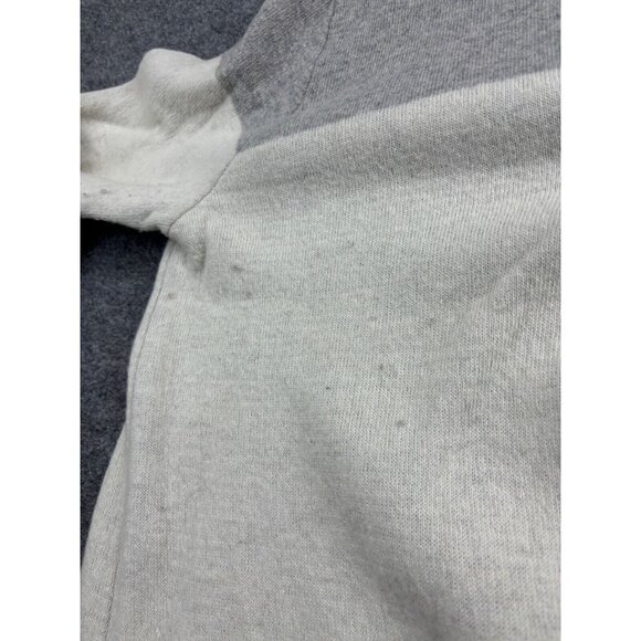 Bianco & Blu Wool Cardigan Women's XL Gray White Stripe Button Sweater Italian - Picture 6 of 12